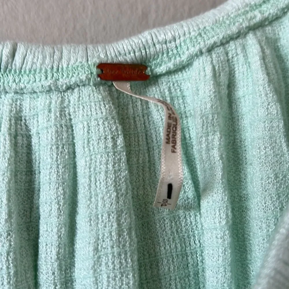 Free People Green Ombré off the Shoulder Top